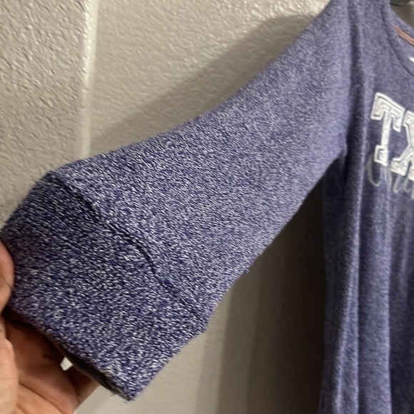 Royce Comfy Terry Austin Texas Purple Pullover sweater Size Large - Picture 4 of 9